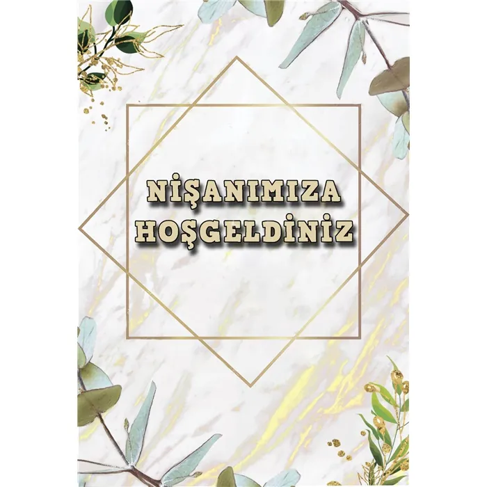 Nişanımıza Hoşgeldiniz Ayaklı Pano