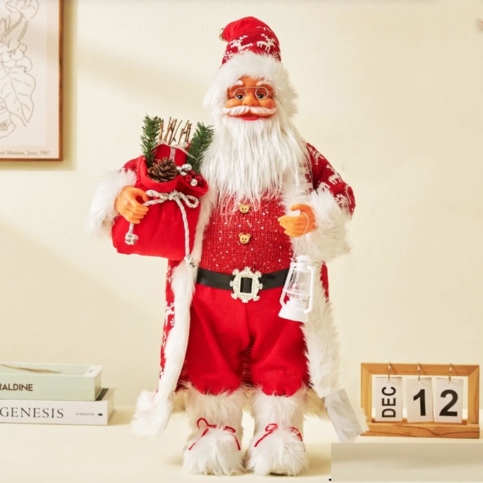 Yılbaşı Noel Baba Lambalı Model Kırmızı