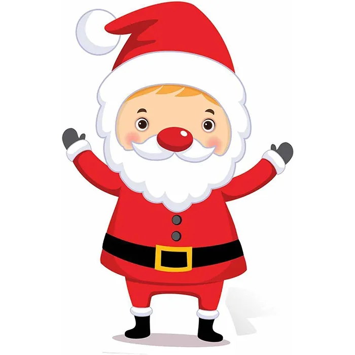 Noel Baba Dekoratif Ayaklı Pano