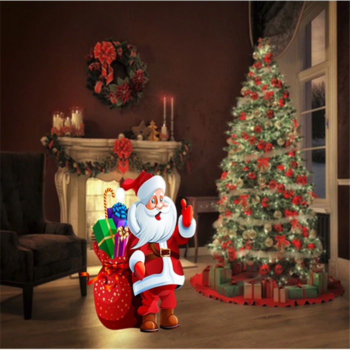 Noel Baba Hediye Paketleri Ayaklı Pano