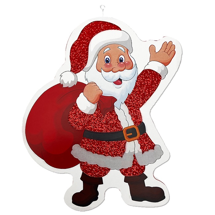 Noel Baba Strafor Asma Süs Büyük Boy