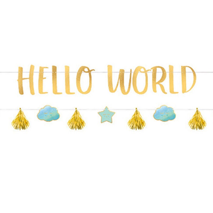 Amscan Oh Baby Boy Hello World