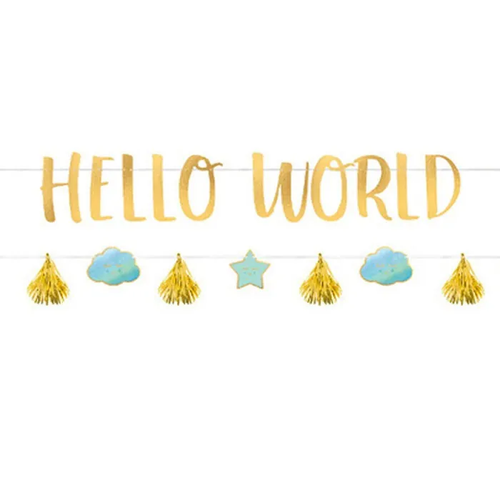 Amscan Oh Baby Boy Hello World