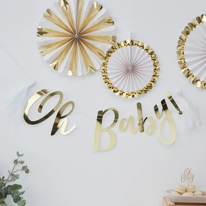 Ginger Ray Püsküllü Oh Baby Yazısı