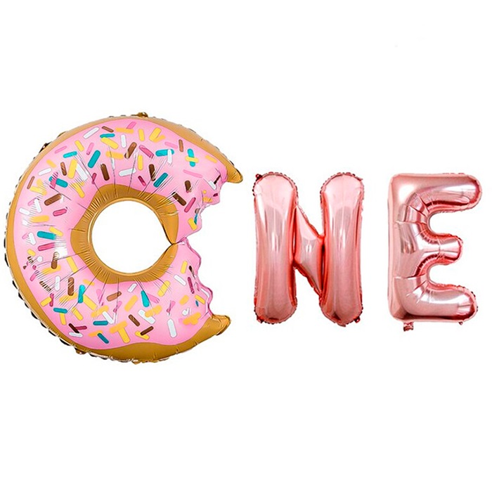 One Yazılı Donut Folyo Balon