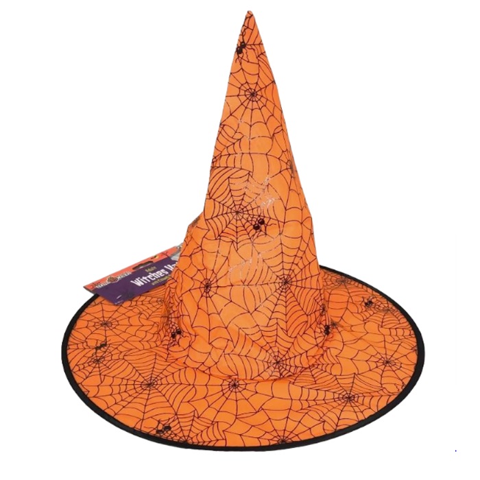 Örümcek Desenli Çift Taraflı Cadı Şapkası