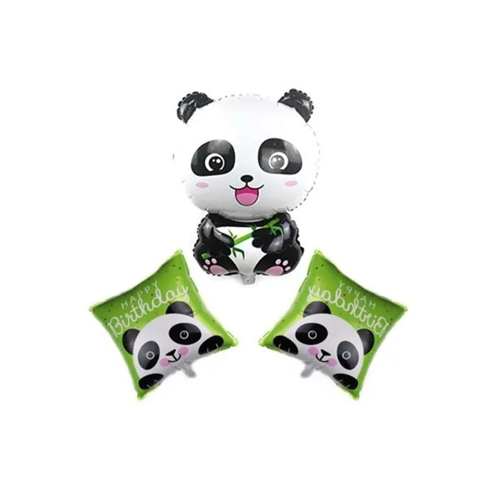 Panda Folyo Balon Set 3'Lü