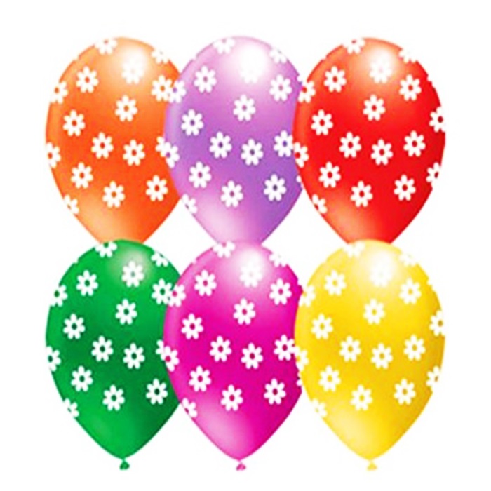 Papatya Karışık Renli Latex Balon