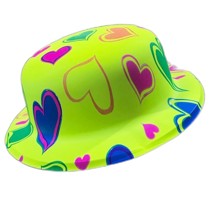 Kalp Desenli Parti Şapka