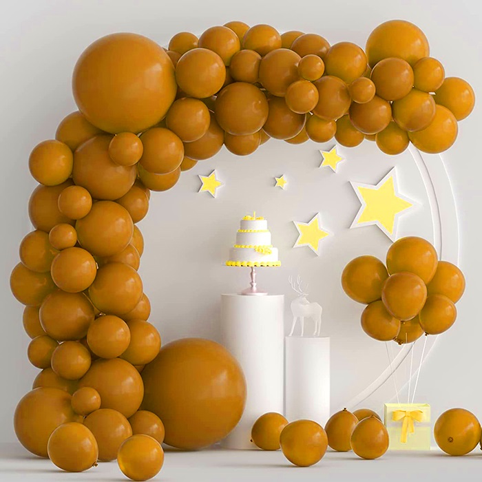 Pastel Karamel Renkli Zincir Balon Seti