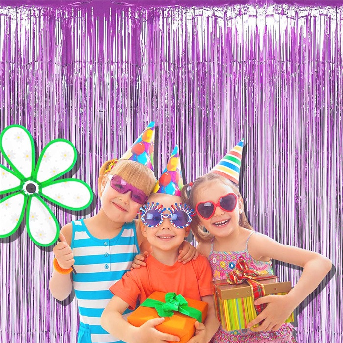 Pastel Lila Renkli Duvar Perdesi