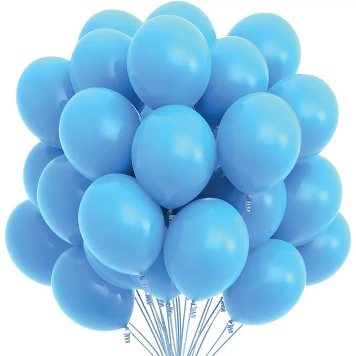 Pastel Mavi Renkli Balon