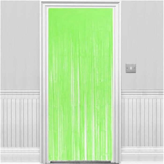 Pastel Yeşil Renkli Kapı Perdesi