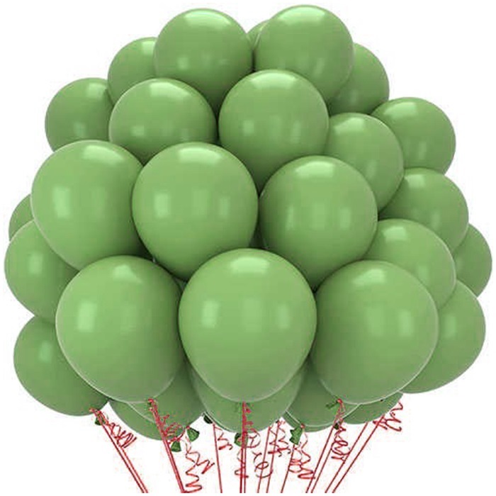 Pastel Okaliptus Renkli Balon