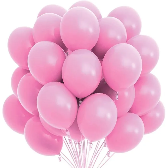 Pastel Pembe Renkli Balon