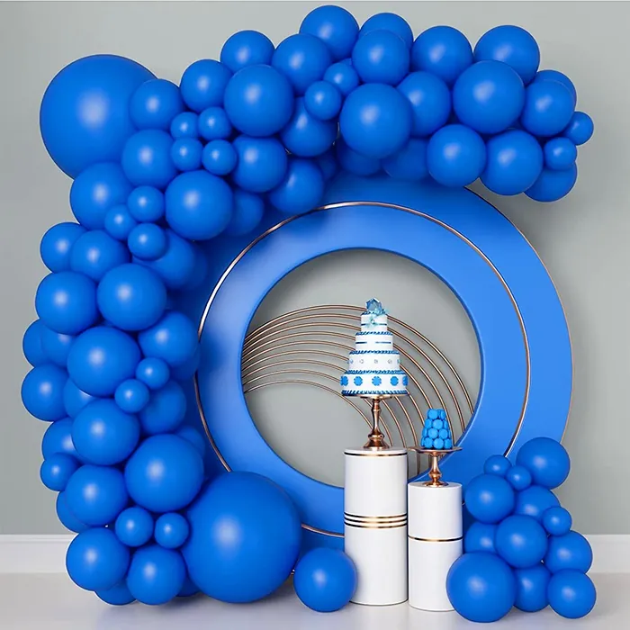 Pastel Lacivert Renkli Zincir Balon Seti