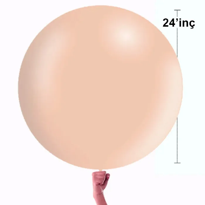 Pastel Somon Renk Jumbo Balon