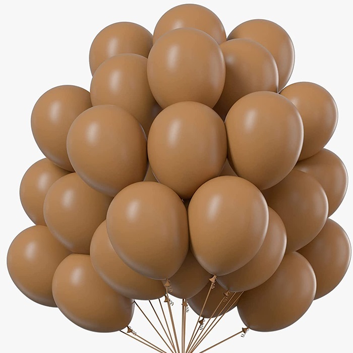 Pastel Sütlü Kahve Renkli Balon