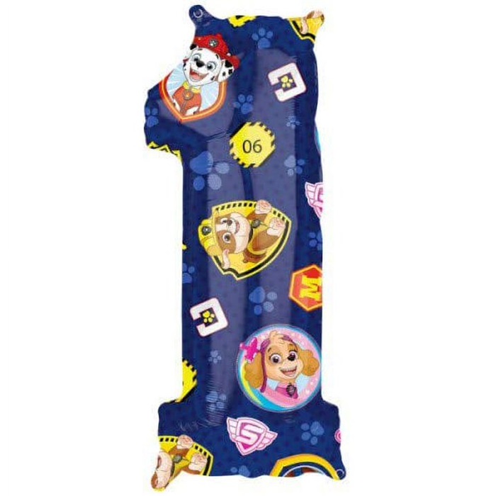 Paw Patrol 1 Rakam Folyo Balon