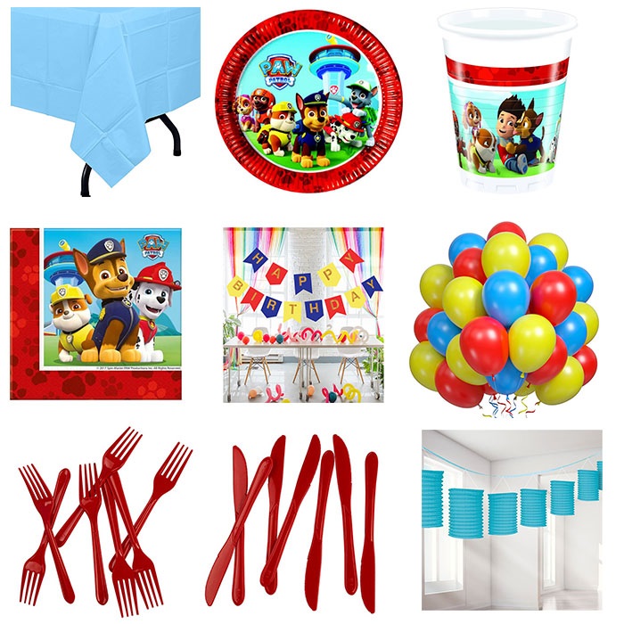 Paw Patrol Parti Seti 16 Kişilik