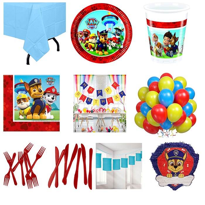 Paw Patrol Parti Seti 24 Kişilik