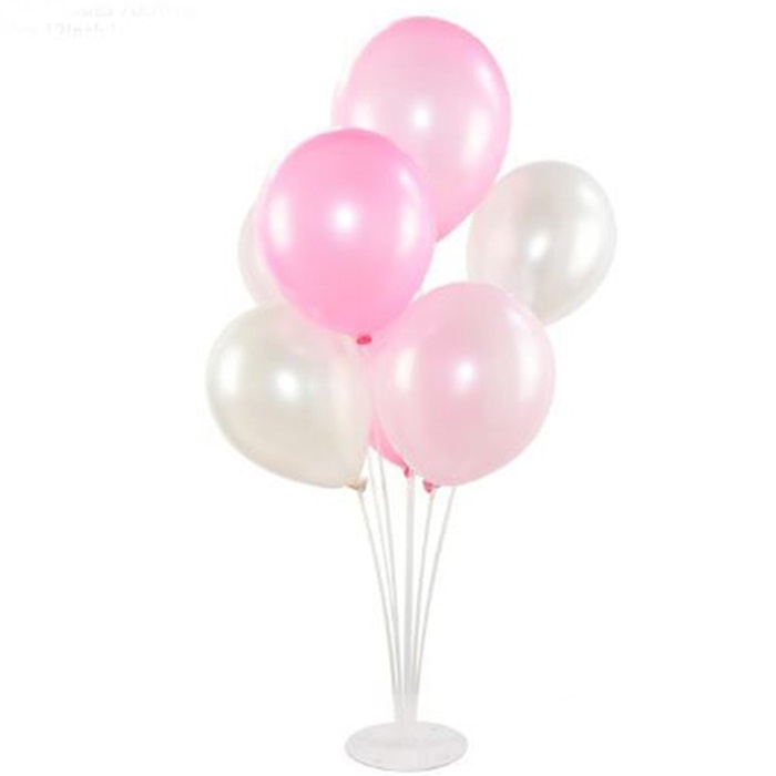 Pembe Beyaz Balon Standı Seti