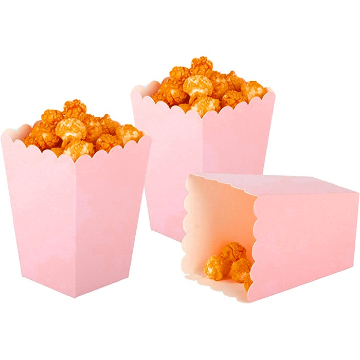 Pembe Renkli Popcorn Kutusu