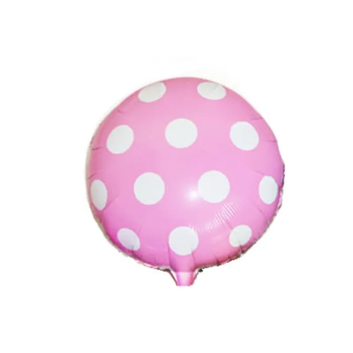 Pembe Puanlı Folyo Balon