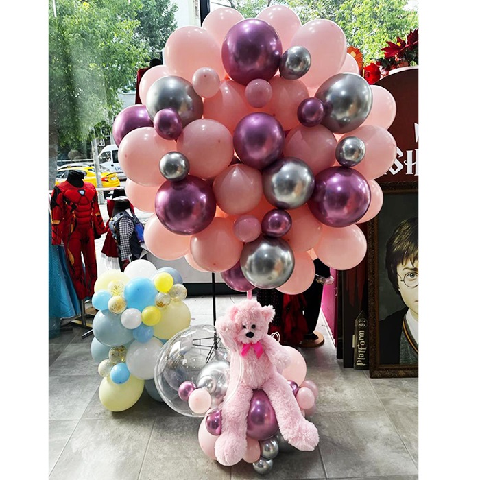 Pembe Renkli Balon Buketi