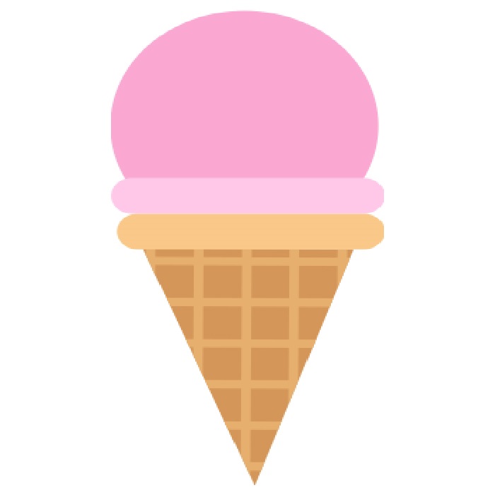 Pembe Renkli Külah Dondurma Ayaklı Pano