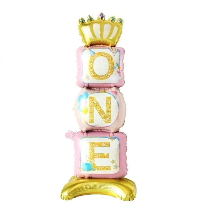 Pembe Renkli One Folyo Balon