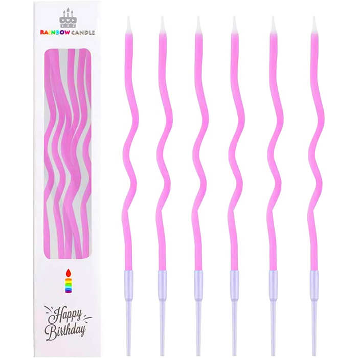 Pembe Renkli Pastel Spiral Pasta Mumu