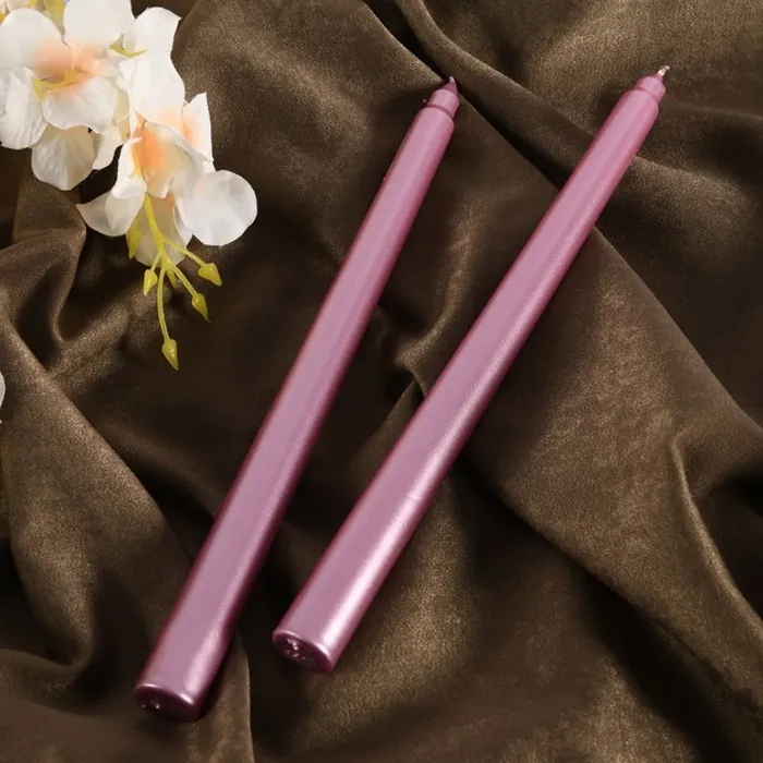 Pembe Renkli Şamdan Mum