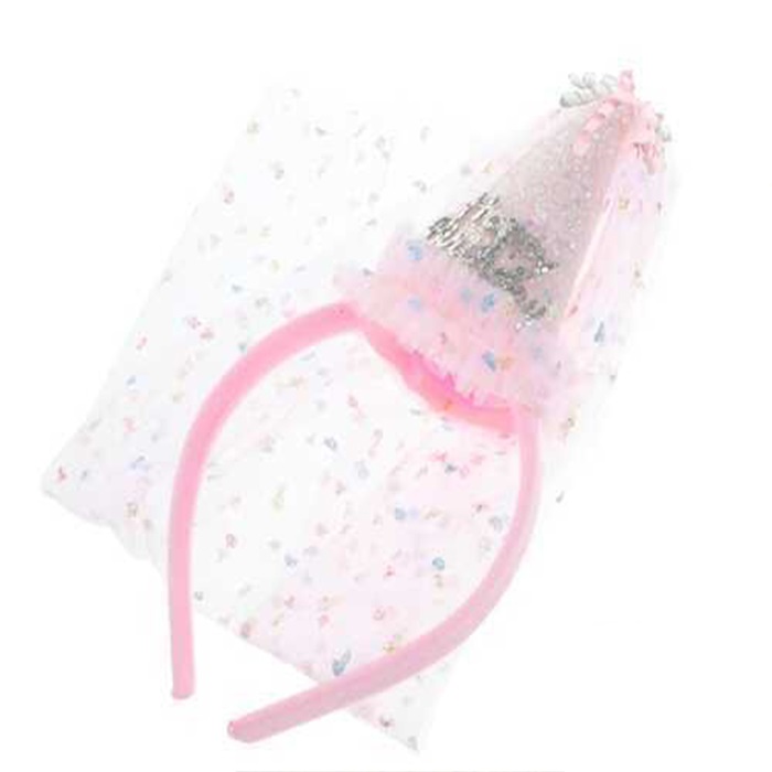 Pembe Tüllü Happy Birthday Yazılı Prenses