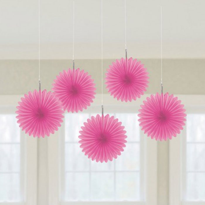 Amscan Pembe Yelpaze Dekor Süs