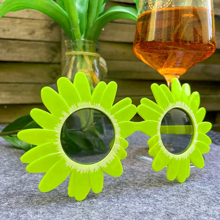 Yeşil Ayçiçeği Parti Gözlük