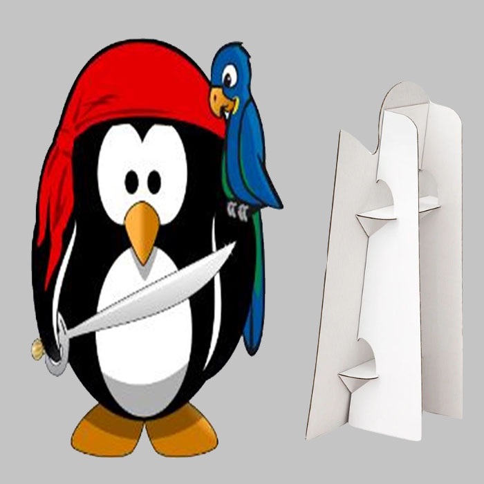 Penguen Korsan Ayaklı Pano