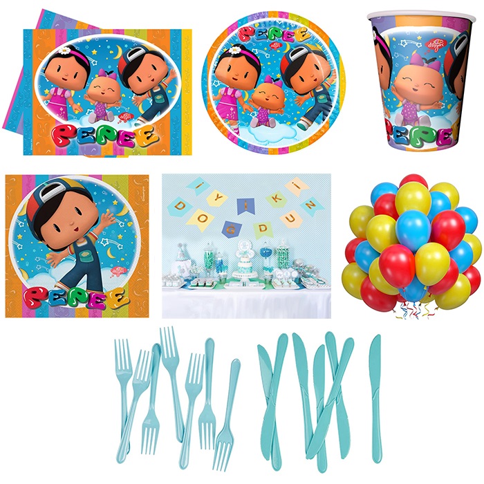 Pepee Doğum Günü 8 Kişilik Parti Seti