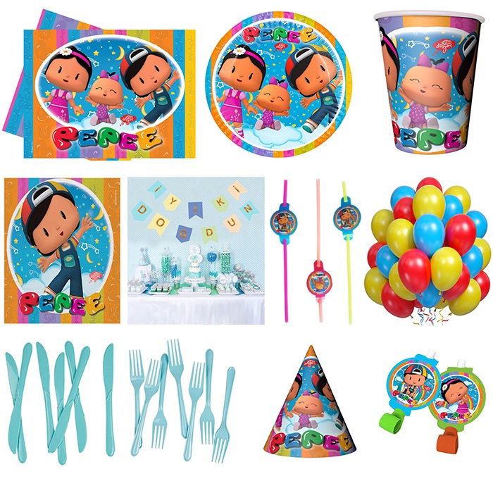 Pepee Doğum Günü 24 Kişilik Parti Seti