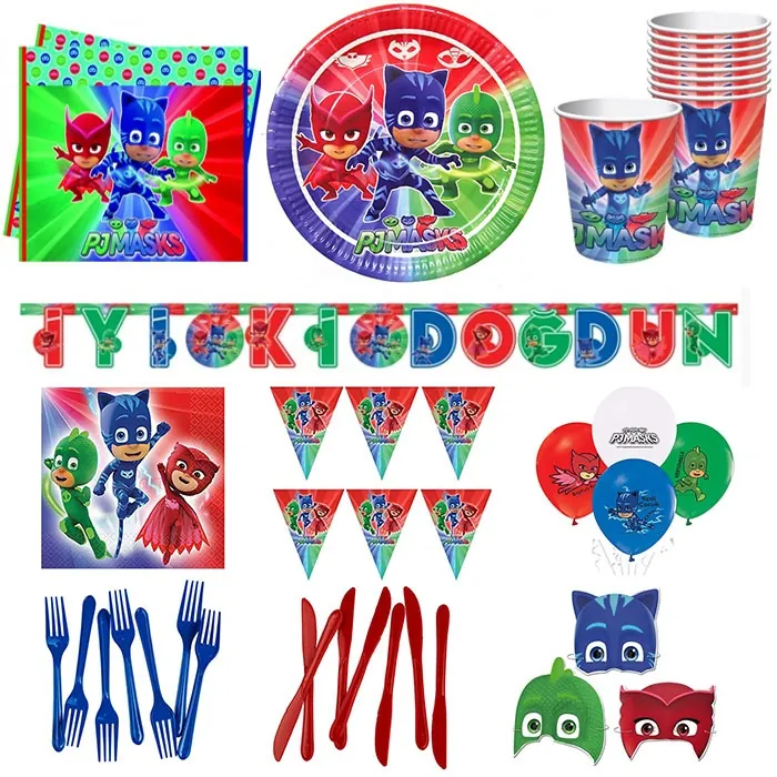 Pj Mask Temalı Parti Seti