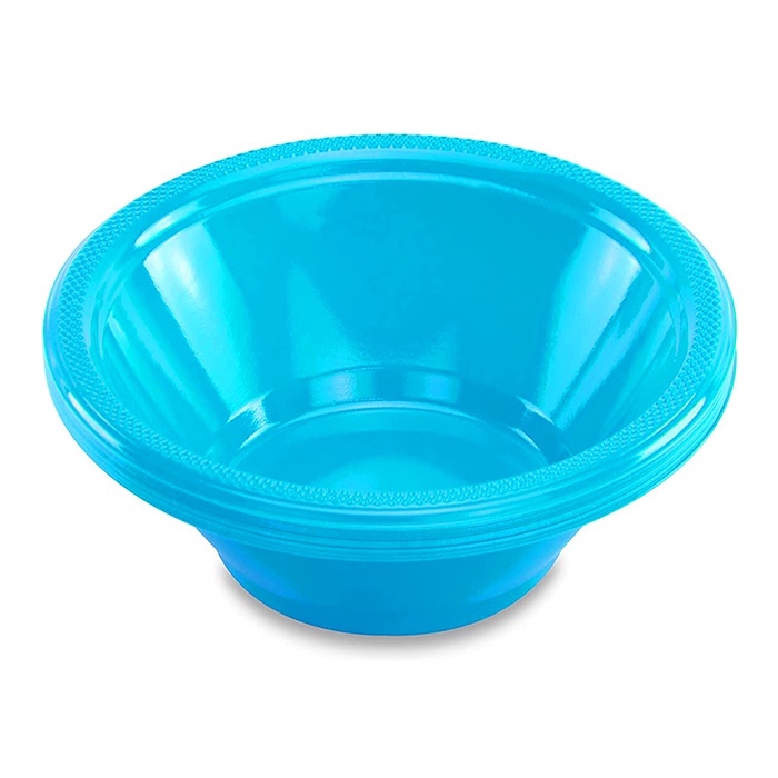 Plastik Oval Çerezlik Kase Açık Mavi