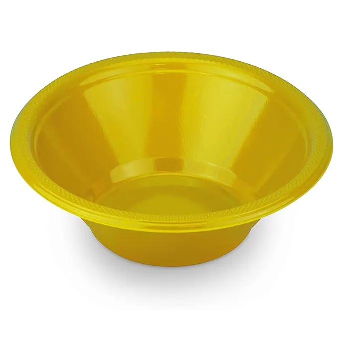 Plastik Oval Çerezlik Kase Gold