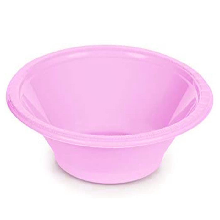 Plastik Oval Çerezlik Kase Pembe
