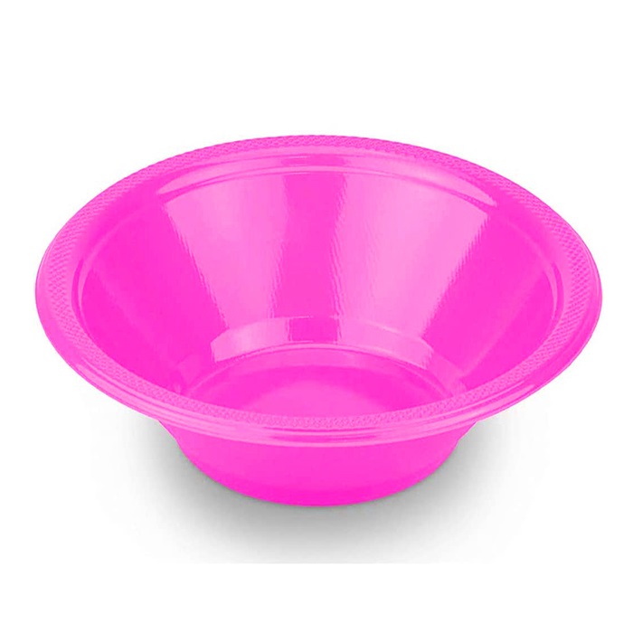 Plastik Yuvarlak Kase Fuşya