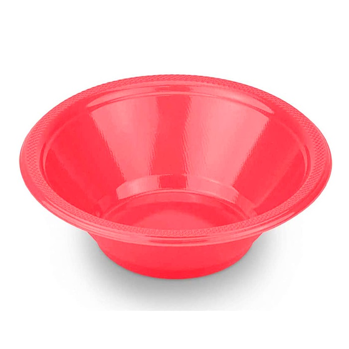 Plastik Yuvarlak Kase Kırmızı