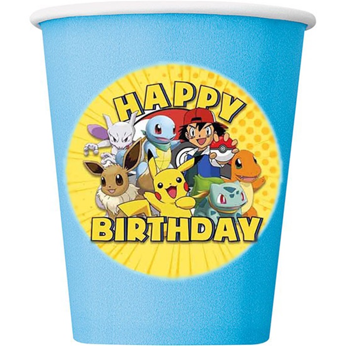 Pokemon Temalı Karton Bardak