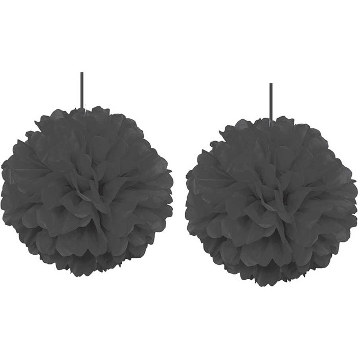 Siyah Renkli Ponpon Çiçek