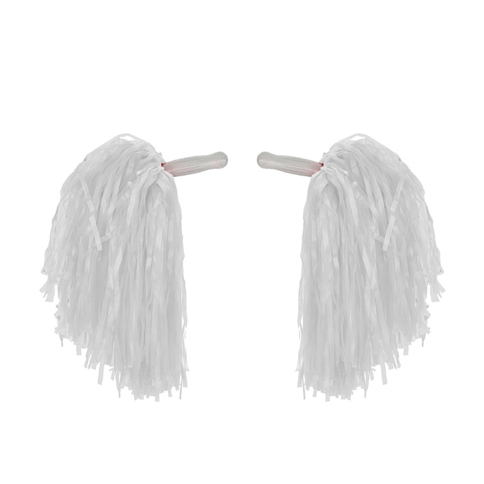 Ponpon Gümüş Beyaz