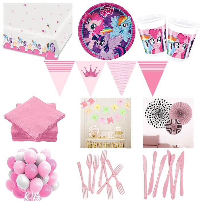 Pony Doğum Günü Parti Seti 24 Kişilik