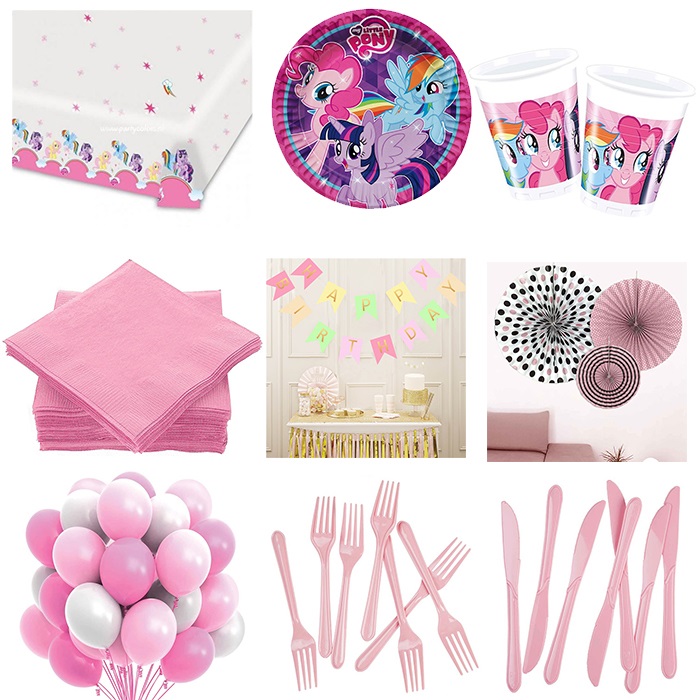 Pony Doğum Günü Parti Seti 8 Kişilik